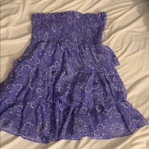 Strapless layered summer dress